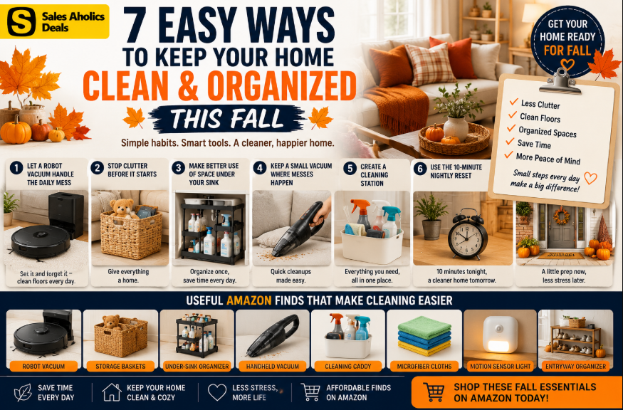 7 Easy Ways to Keep Your Home Clean and Organized This Fall