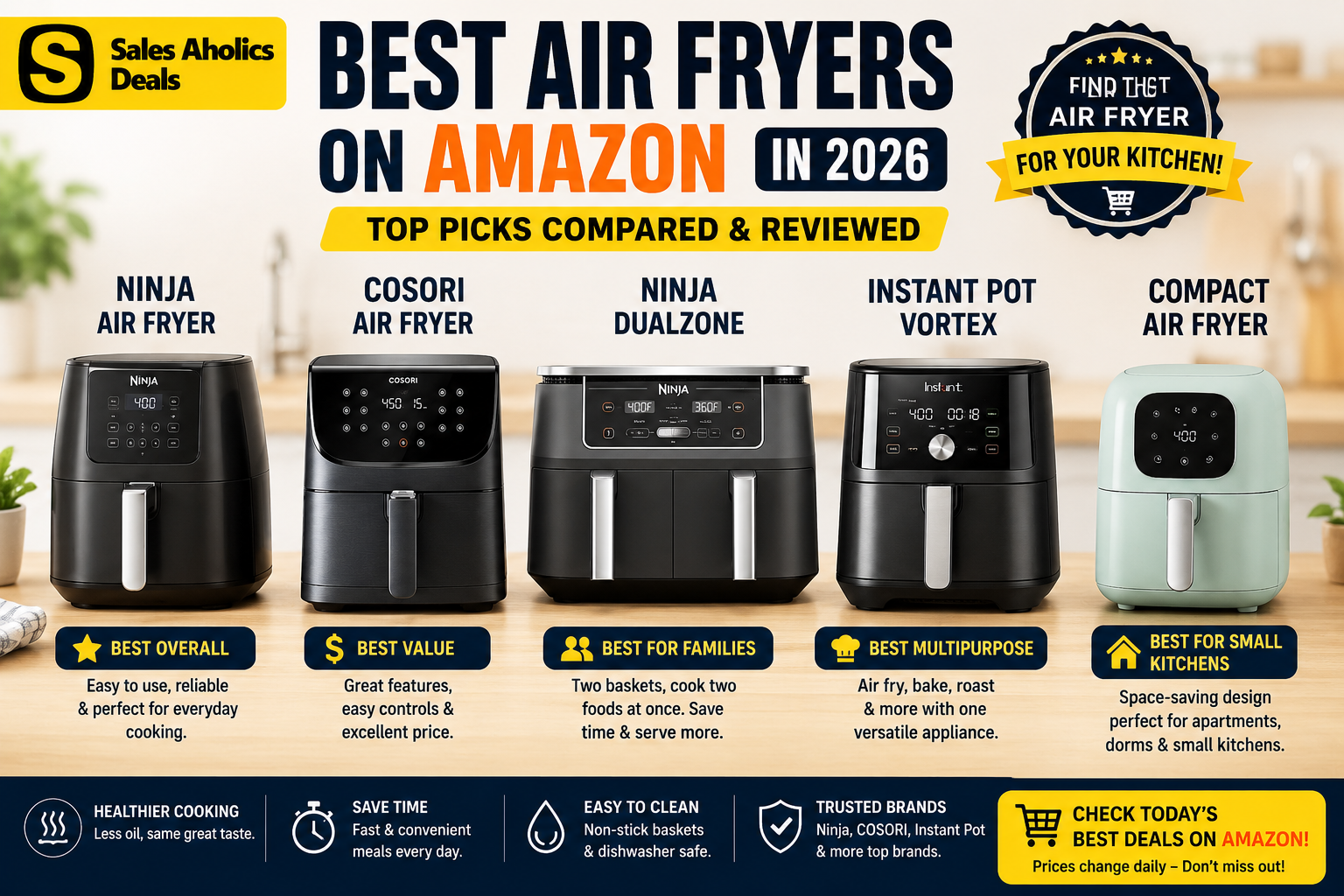 Best Air Fryers on Amazon in 2026: Top Picks Compared